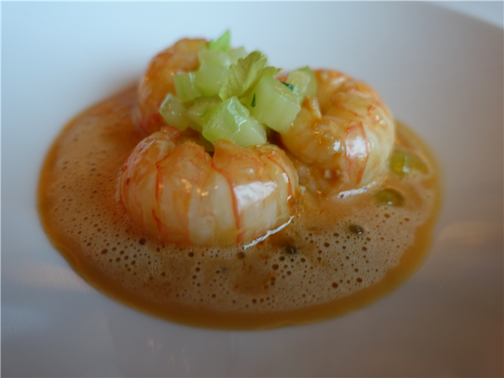 langoustines with celery
